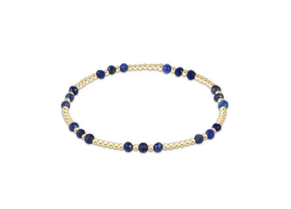 FW25 Gemstone Gold Joy Pattern 3mm Bead Bracelet