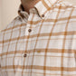 Botany Bay Plaid Shirt Sand White - Beau Outfitters