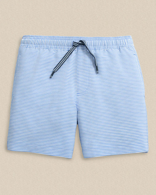 Youth Gulf Haven Seersucker Swim Trunk