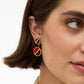Hazel Bezel Jacket Earring