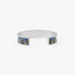 Brianna Thin Cuff Bracelet Silver