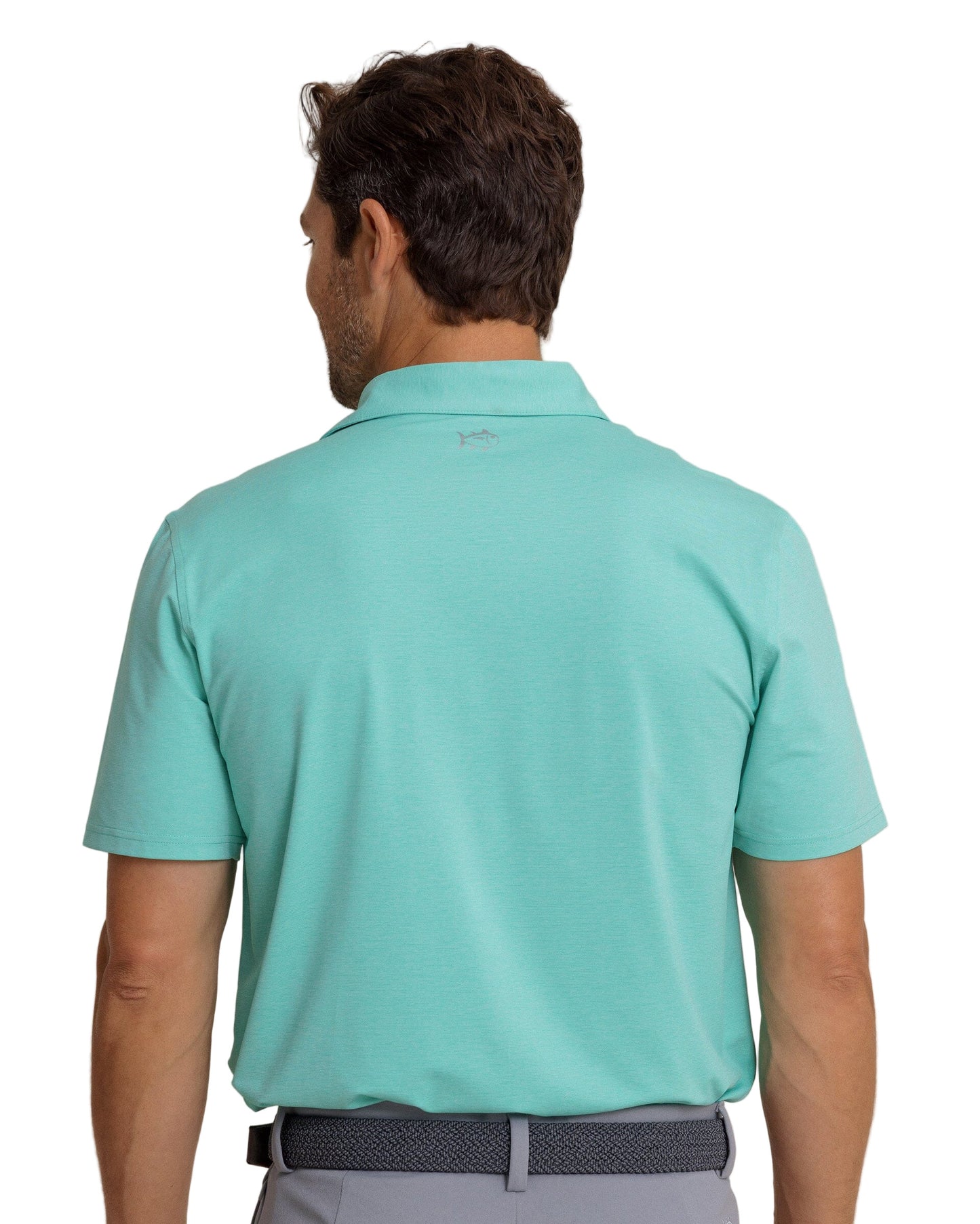 Brrreeze Heather Perf Polo Turtle Green