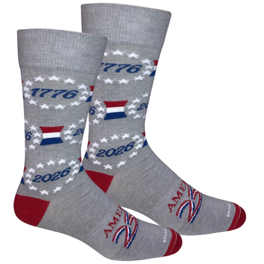 A250 Betsy Dates Crew Sock Lt Grey L (8.5-12)