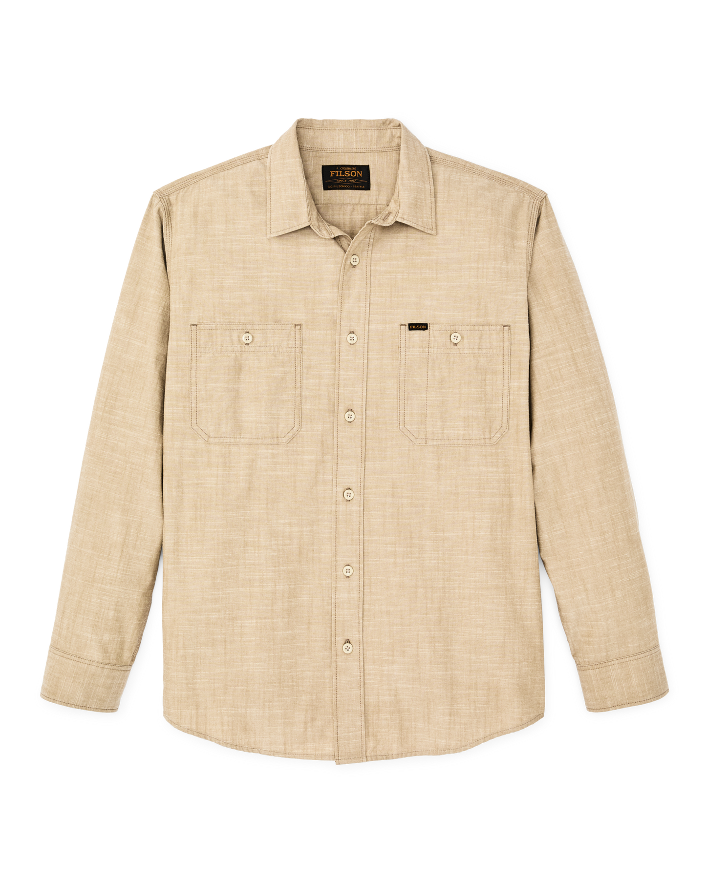 Chambray CPO Shirt Tan