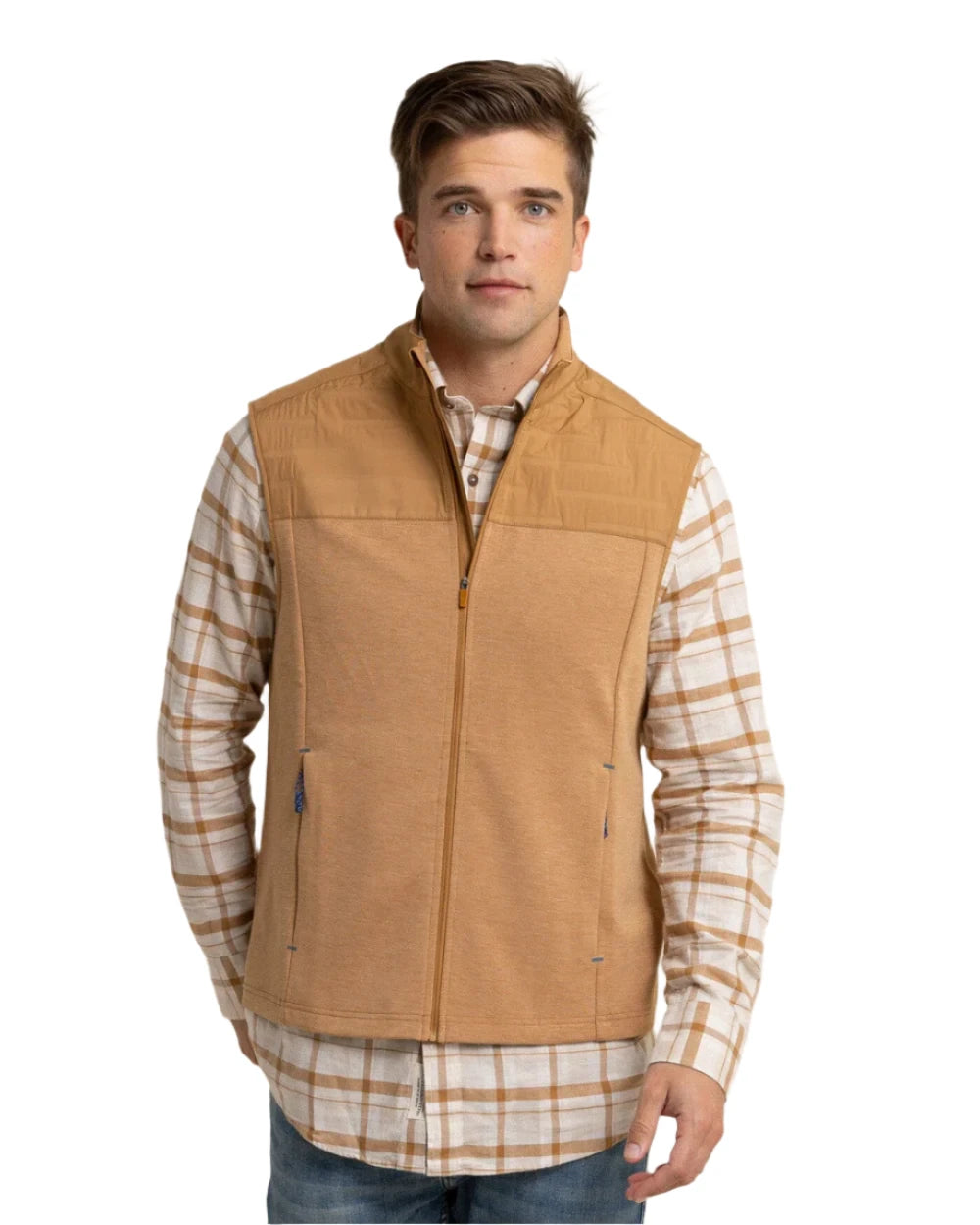 Coligny Quilted Vest Hazelnut Khaki