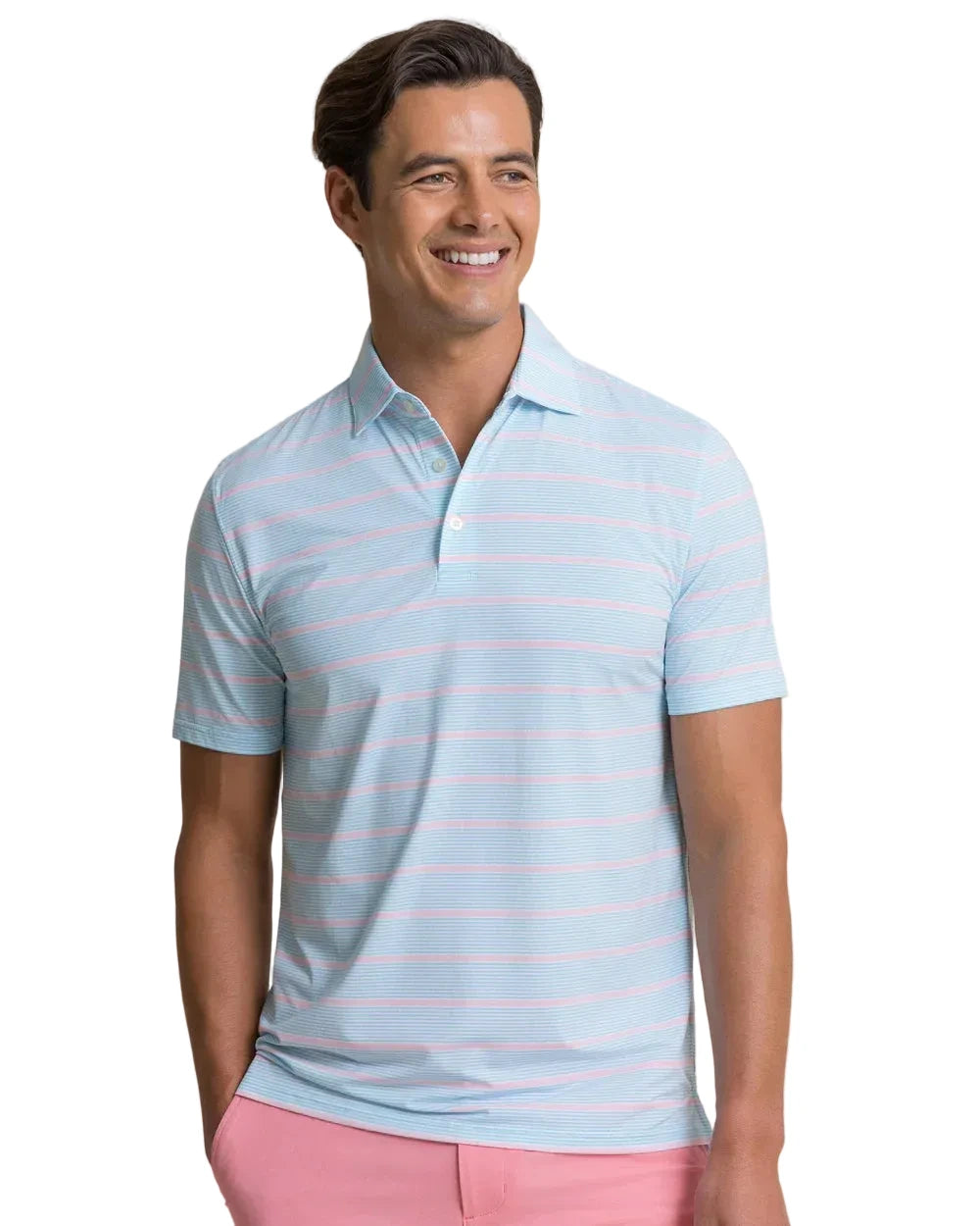 Core Sound Stripe CB Polo Tropical Breeze Blue