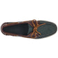 Portland Spinnaker Nubuck Boat Shoe Green/Dk Brown
