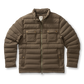 Atherton Down Quilted Jacket Crocodile Brown