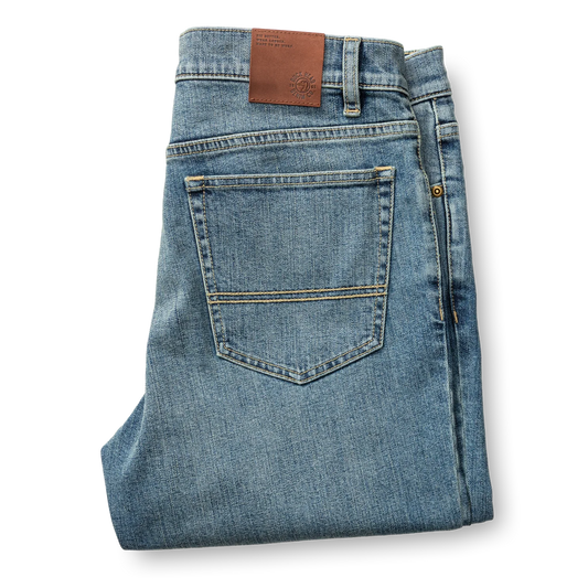 Classic Straight Denim Jean Vintage Wash