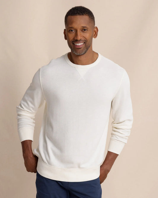 East Bay Crew Pullover Sand White