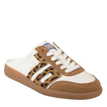 Ws Easter Backless Sneaker White Leopard