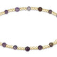 FW25 egirl Gemstone Gold Sincerity Pattern 3mm Bead Bracelet