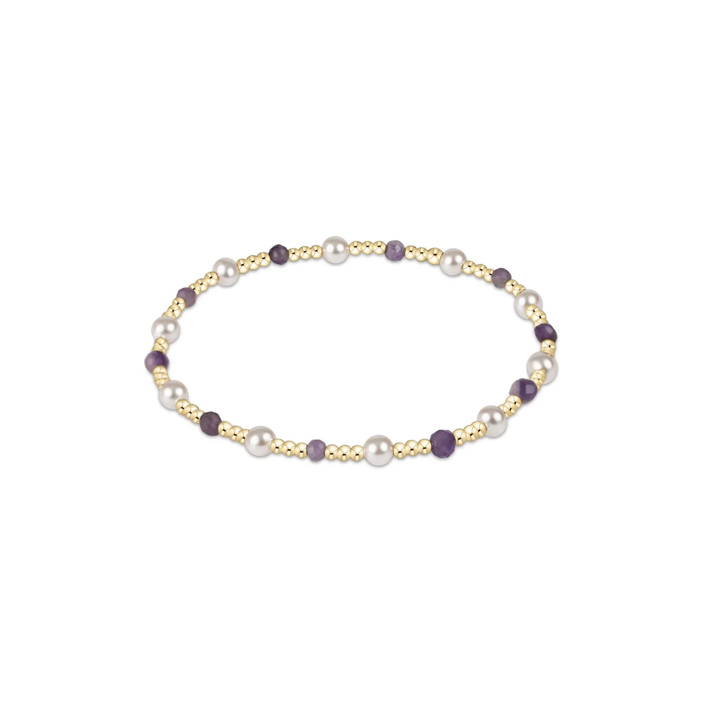 FW25 Gemstone Pearl Sincerity Pattern 4mm Bead Bracelet