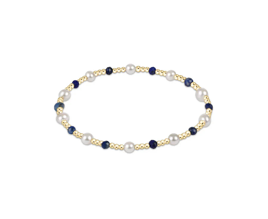 FW25 Gemstone Pearl Sincerity Pattern 4mm Bead Bracelet