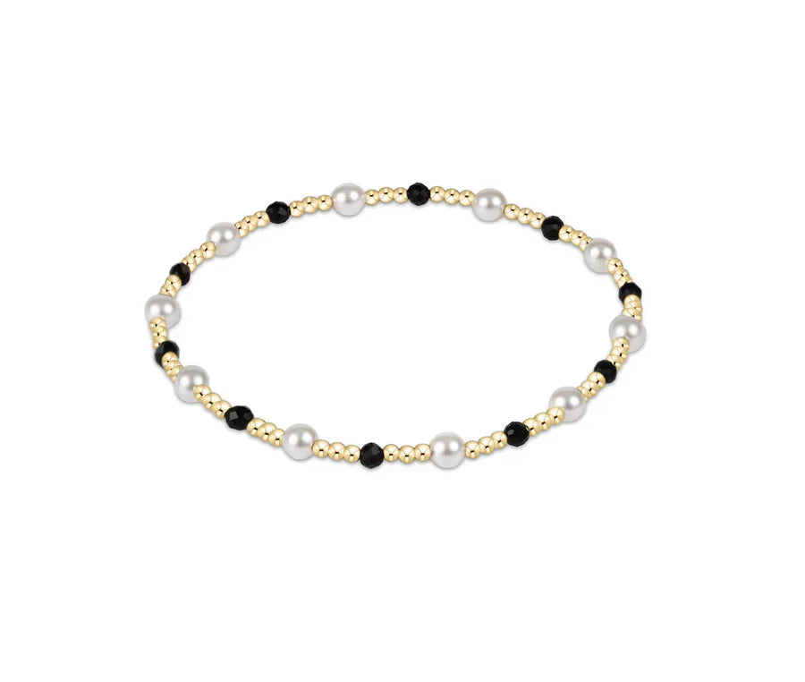 FW25 Gemstone Pearl Sincerity Pattern 4mm Bead Bracelet