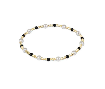 FW25 Gemstone Pearl Sincerity Pattern 4mm Bead Bracelet