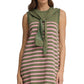 Ws Striped Sleeveless Knit Dress Olive