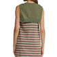 Ws Striped Sleeveless Knit Dress Olive
