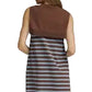 Ws Striped Sleeveless Knit Dress Chocolate