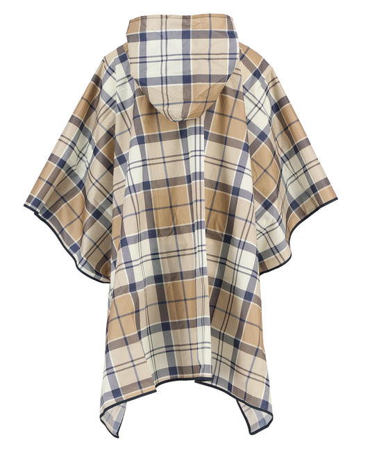 Ws Barbour Portree Tartan Poncho Hessian/Navy Tartan