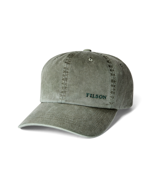 Washed Low-Profile Logger Cap Olive