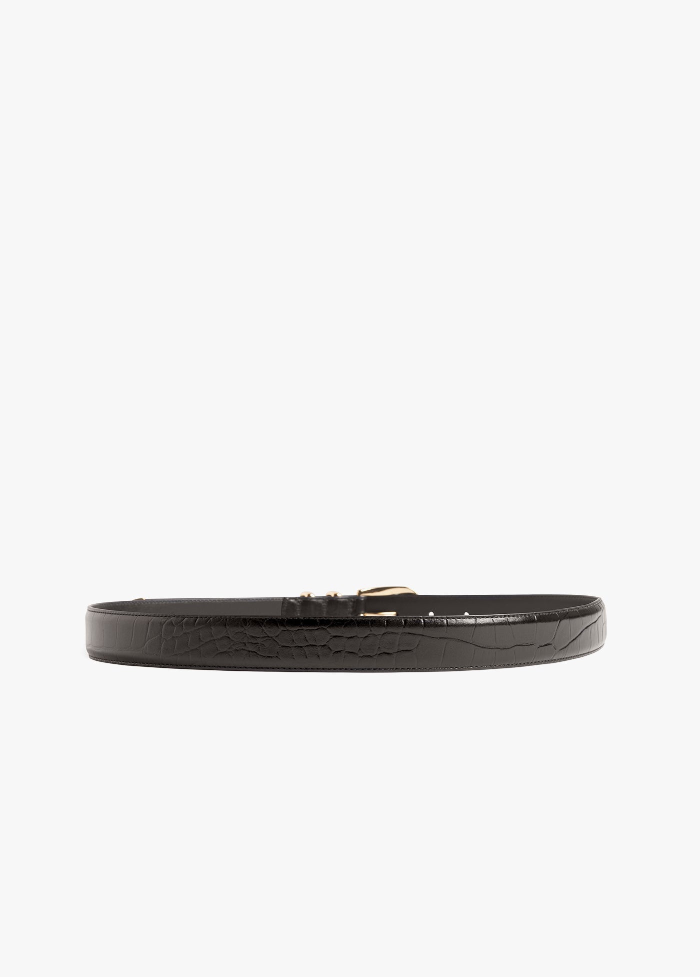 Ws The Jordan Croc Embossed Belt Brown/Gold