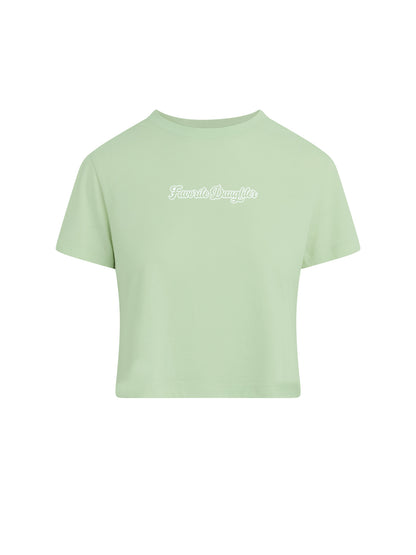 Ws FD Cropped Varsity Tee Mint