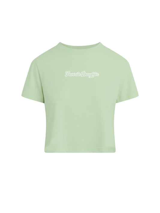 Ws FD Cropped Varsity Tee Mint