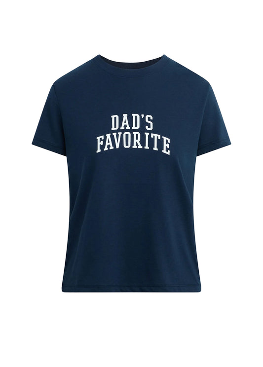 Ws Dad's Favorite Tee Navy/White