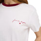 Ws FD Cropped Signature Chest Logo Tee Off White / Rasp