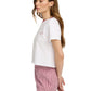 Ws FD Cropped Signature Chest Logo Tee Off White / Rasp