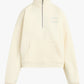 Ws The FD Heart Half Zip Sweatshirt Gardenia Lt Sage
