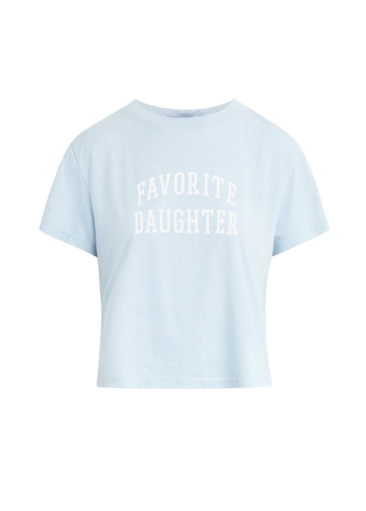 Ws FD Cropped Collegiate Tee Baby Blue