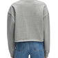 Ws Favorite Daughter Cropped Collegiate Sweatshirt Grey/Burgundy