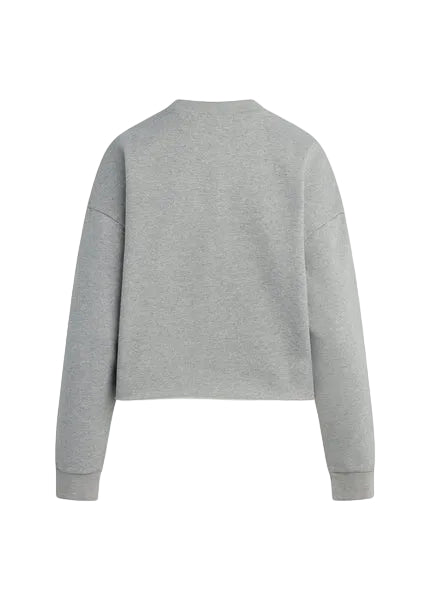 Ws Favorite Daughter Cropped Collegiate Sweatshirt Grey/Burgundy