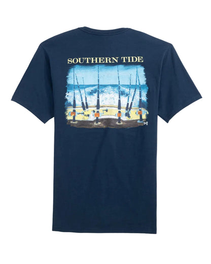 Fishing Lines SS T-Shirt Navy