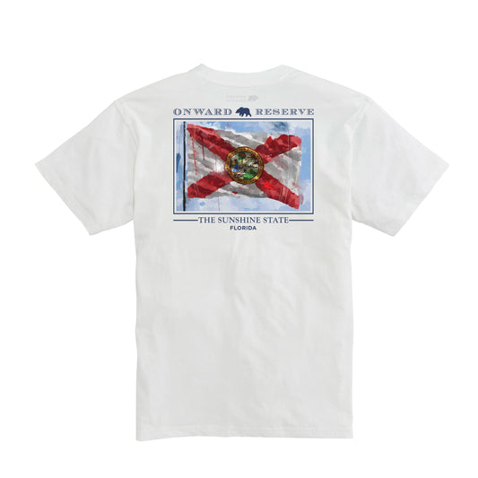 Florida State Flag SS T-Shirt White