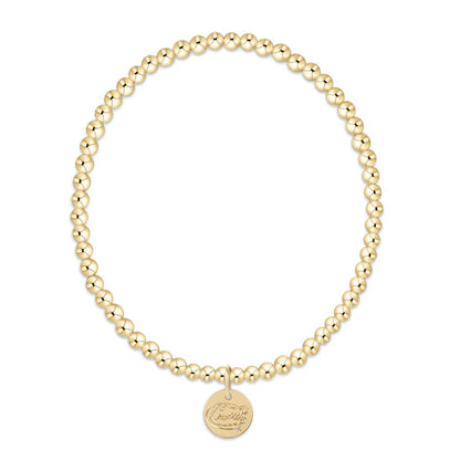 ecollegiate Classic Gold 3mm Bracelet