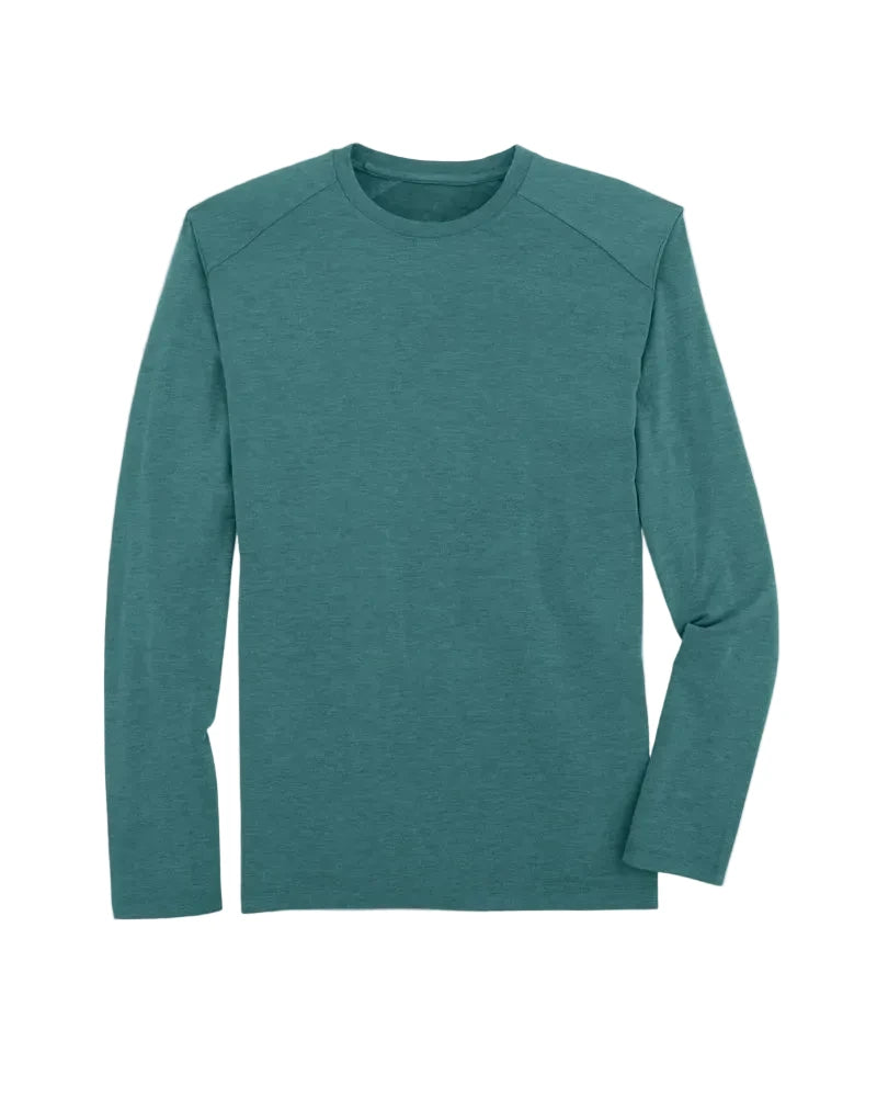 Bamboo Shade Long Sleeve Shirt Hthr Sea Pine