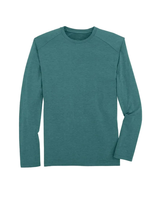 Bamboo Shade Long Sleeve Shirt Hthr Sea Pine
