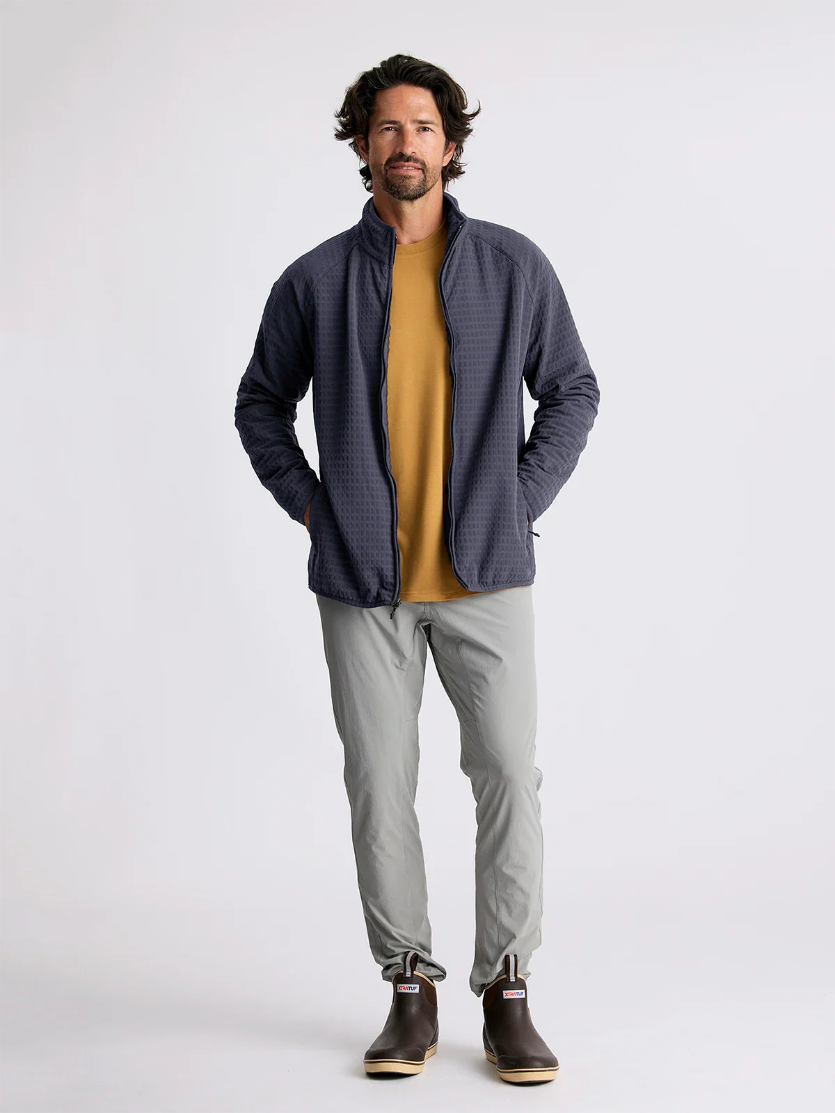 Gridback Fleece Jacket  Storm Cloud
