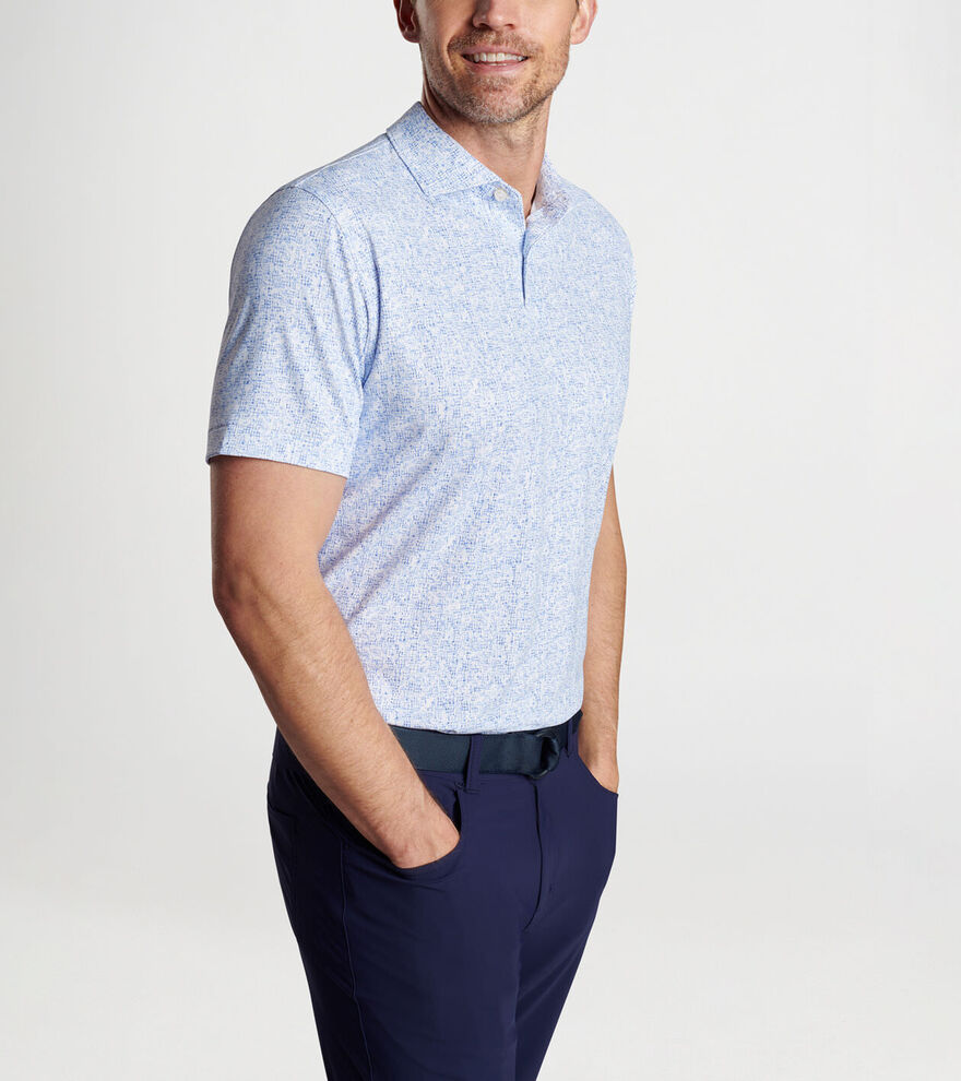 Switching Gears Perf Polo White - Beau Outfitters