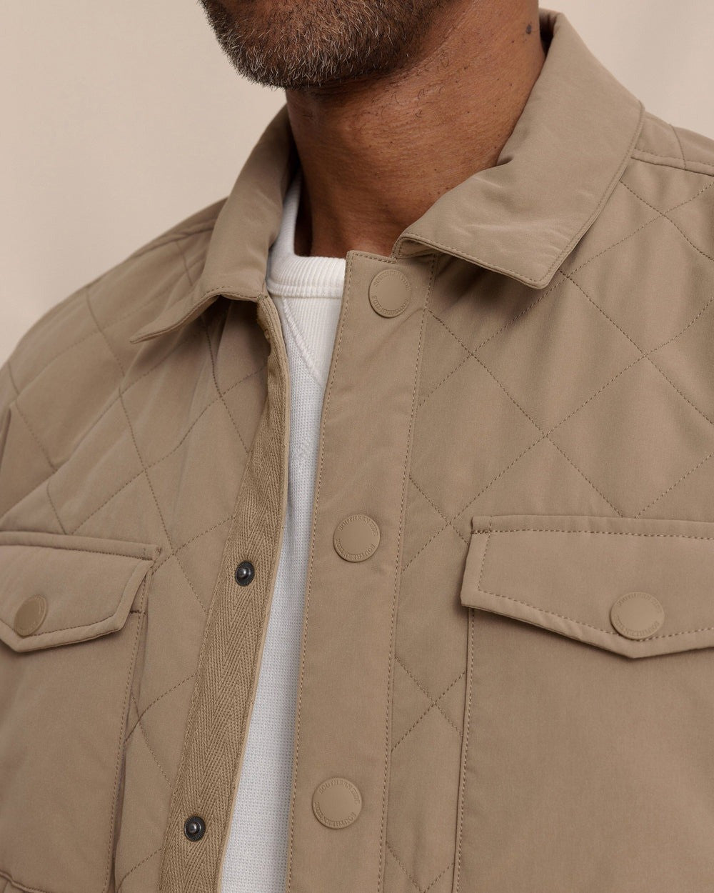 Grafton Quilted Jacket Petrified Oak