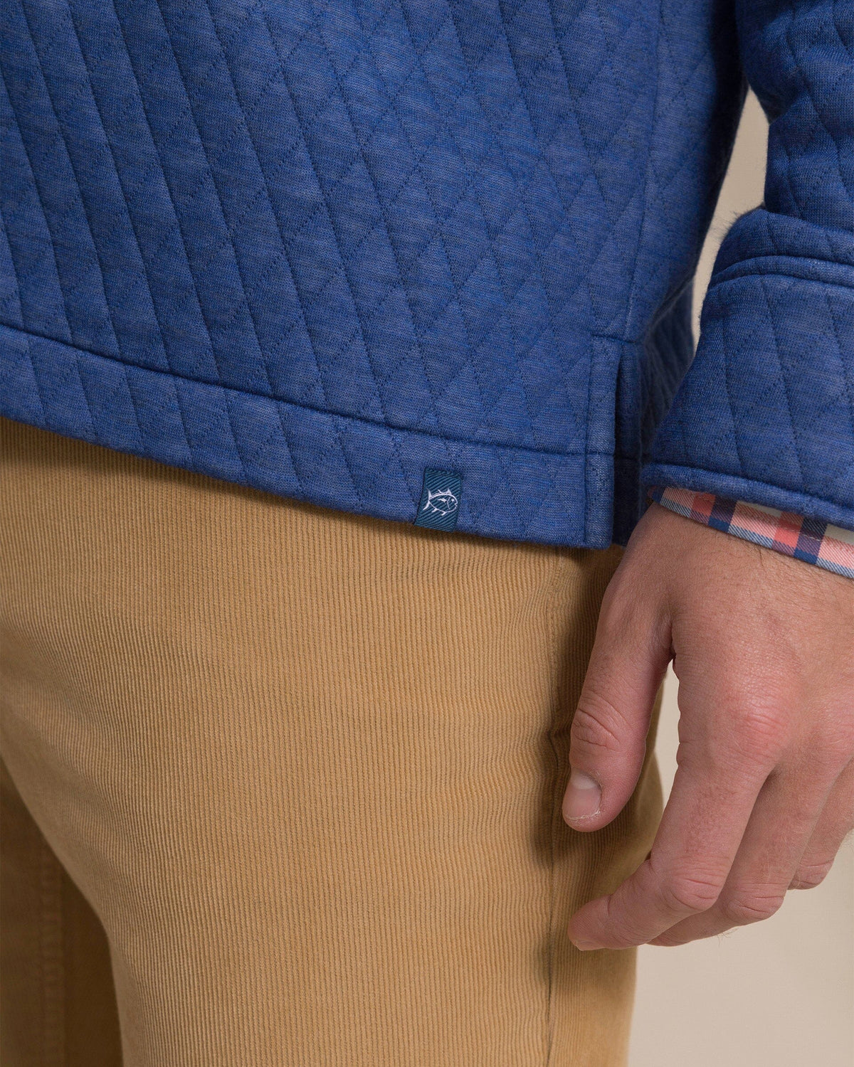 Quilted Knit Shacket Nautical Blue