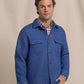 Quilted Knit Shacket Nautical Blue
