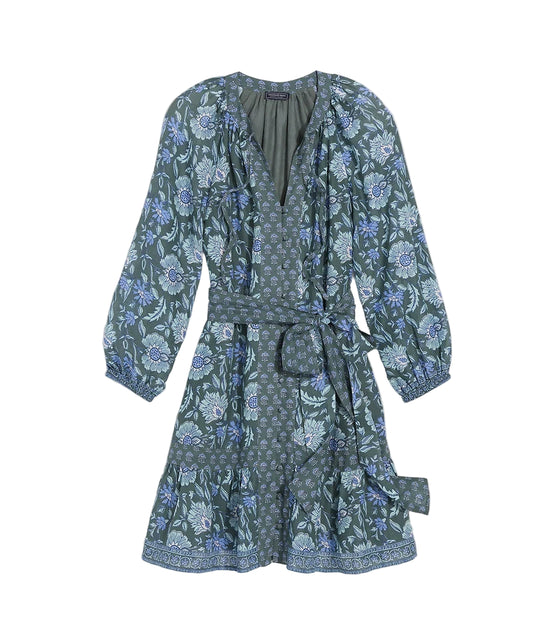 Lucy Mini Dress Edie Floral Balsam