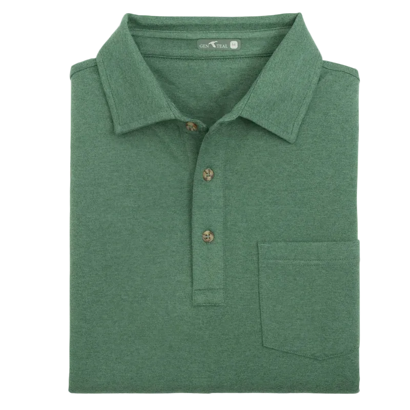 Wander Long Sleeve Polo Alpine