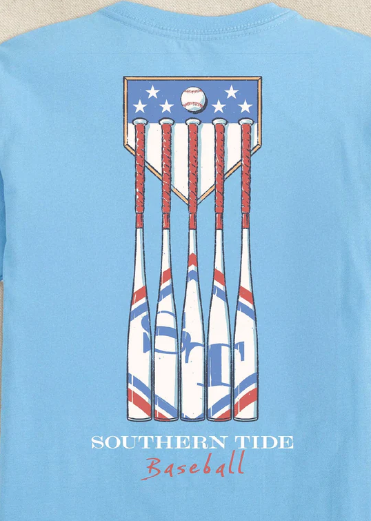 Youth Patriotic Bats SS T-Shirt Ocean Channel