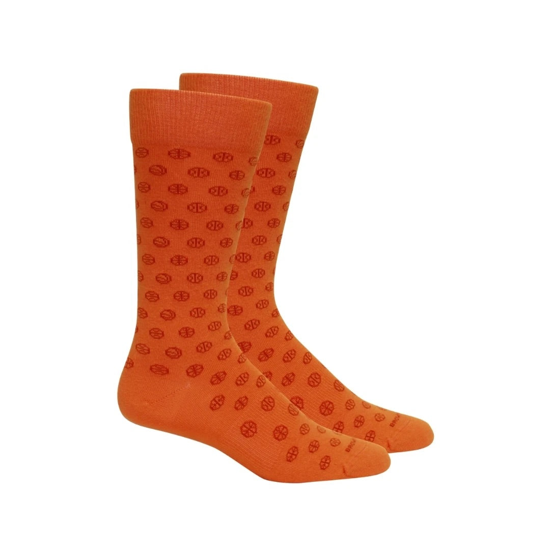 Hoops Crew Sock Orange L (10-13)