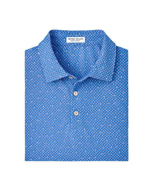 Irish Coffee Mesh Polo Liberty Blue